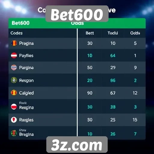 Bet600 | Comparativo de odds entre Bet600 e concorrentes